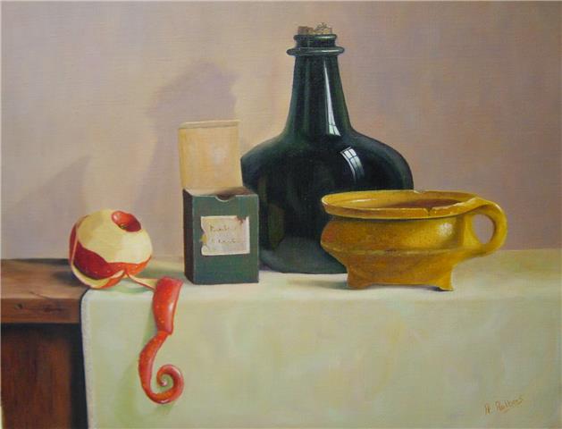 Little green box, Oil on canvas, 40 x 50 cm, 2000